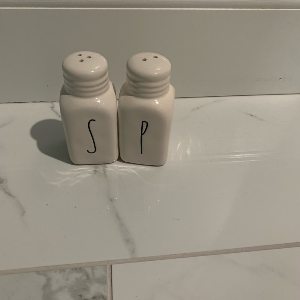 Rae Dunn White Salt and Pepper Shakers